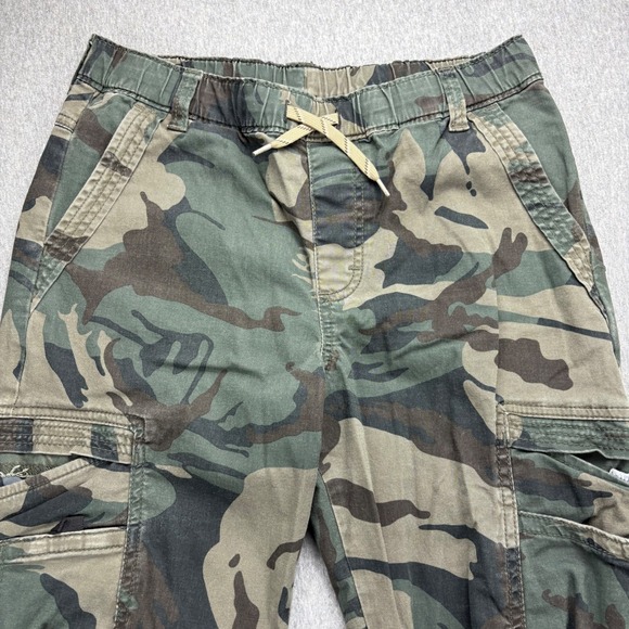 Wrangler Jogger Boys 14 Gamer Camo Cargo Pants Drawstring Waist Elastic Cuffs - Picture 2 of 12